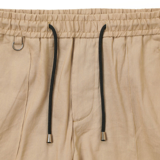 【干場義雅×菅原靴店 コラボ別注モデル】【国内2店舗限定販売】 giabsarchivio ジャブスアルキヴィオ MSH/R2 前後永久クリース リネン混 パンツ A3727 ベージュ