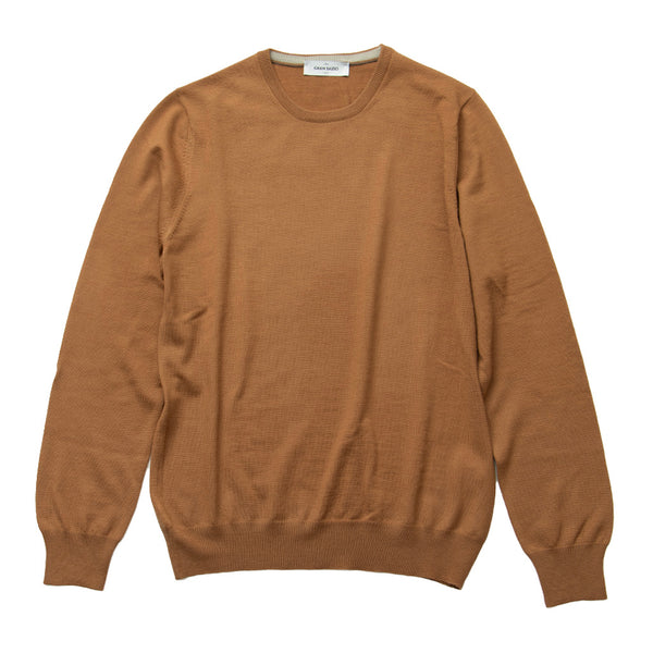 12G メリノウール クルーネック キャメル – MINIMAL WARDROBE