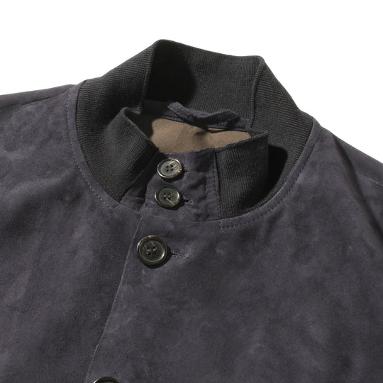 ライトウエイトスエード バルスタリーノブルゾン ネイビー