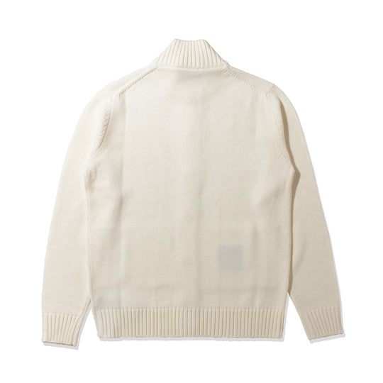 ZANONE メリノウールスタンドカラーカーディガン ホワイト