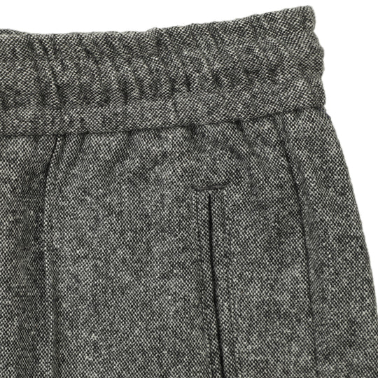 25AW新作【干場義雅×菅原靴店 コラボ別注モデル】 giabsarchivio ジャブスアルキヴィオ MSH/R3 前後永久クリース ウールシルク混パンツ A26125 グレー