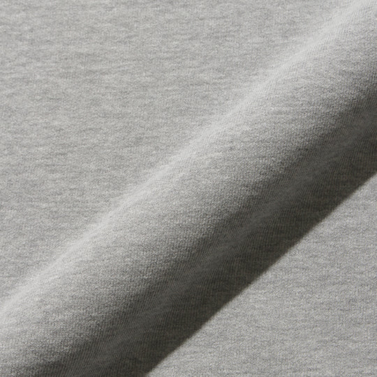 【干場別注】SP加工裏毛クルー ヘザーグレー