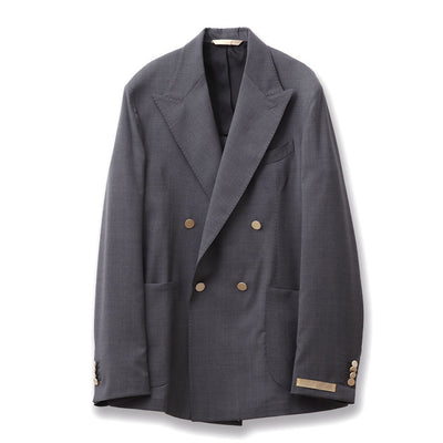 BOLGHERI ZIGNONE ウールダブル 4Bジャケット ダークグレー
