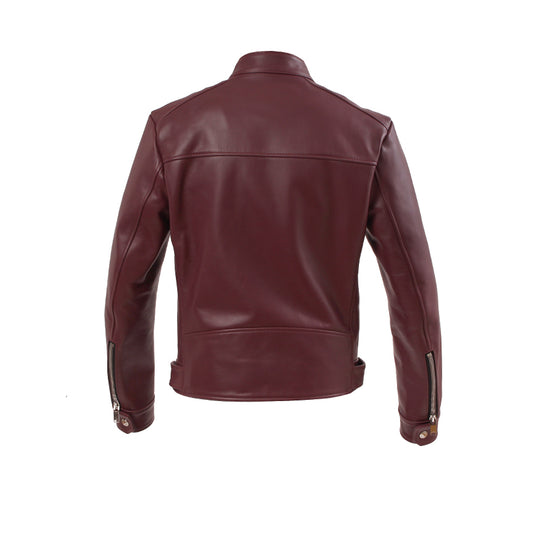 F1 ダブルライダースカウレザー バーガンディ