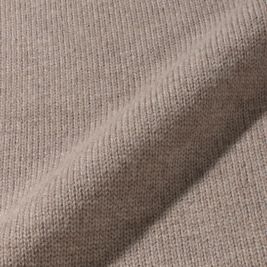 ZANONEメリノウールスキッパー型ポロ ブラウン