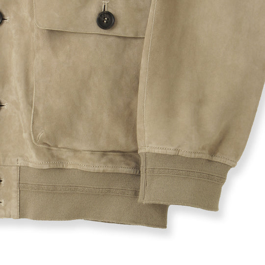 ライトウエイトスエード バルスタリーノブルゾン ベージュ