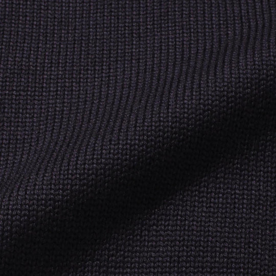 ZANONE メリノウールスタンドカラーカーディガン ネイビー