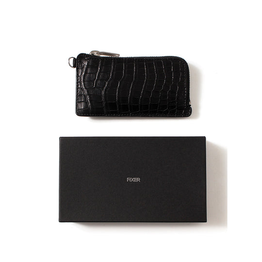 FWL-01 クロコダイル レザー ショートウォレット