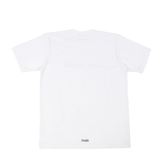 fixer is dead. Print T-shirt ホワイト
