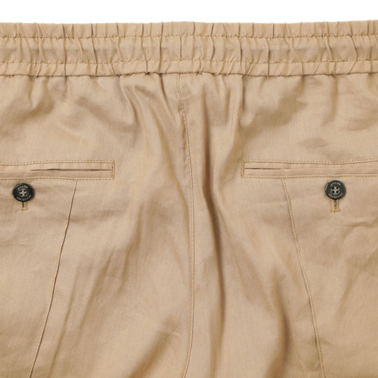 【干場義雅×菅原靴店 コラボ別注モデル】【国内2店舗限定販売】 giabsarchivio ジャブスアルキヴィオ MSH/R2 前後永久クリース リネン混 パンツ A3727 ベージュ