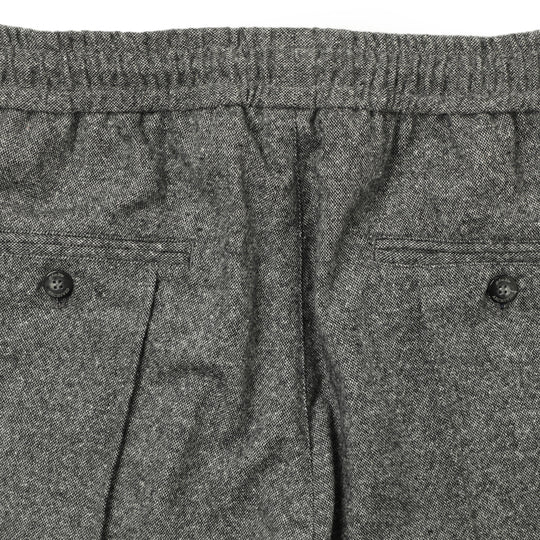 25AW新作【干場義雅×菅原靴店 コラボ別注モデル】 giabsarchivio ジャブスアルキヴィオ MSH/R3 前後永久クリース ウールシルク混パンツ A26125 グレー