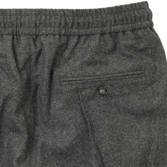 25AW新作【干場義雅×菅原靴店 コラボ別注モデル】【国内2店舗限定販売】 giabsarchivio ジャブスアルキヴィオ MSH/R3 前後永久クリース ウールパンツ A7072U チャコールグレー