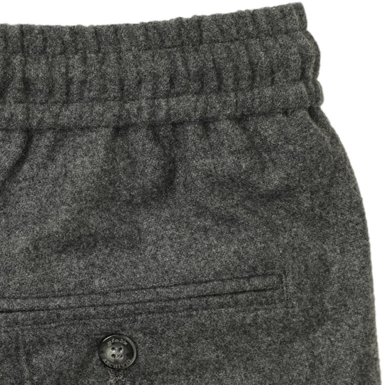 25AW新作【干場義雅×菅原靴店 コラボ別注モデル】【国内2店舗限定販売】 giabsarchivio ジャブスアルキヴィオ MSH/R3 前後永久クリース ウールパンツ A7072U チャコールグレー