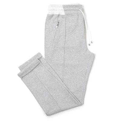 永久クリース パンツ コットン グレー/ホワイト