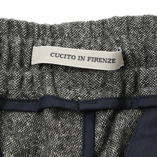 25AW新作【干場義雅×菅原靴店 コラボ別注モデル】 giabsarchivio ジャブスアルキヴィオ MSH/R3 前後永久クリース ウールシルク混パンツ A26125 グレー