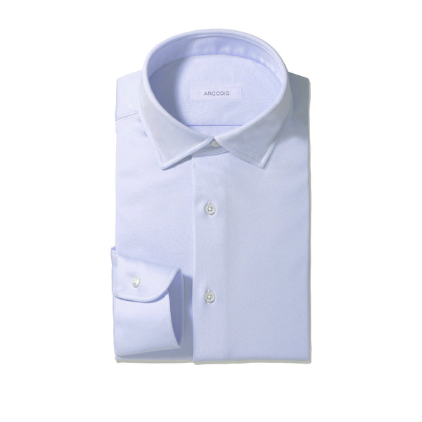 GINO スーピマコットンジャージー サックスブルー – MINIMAL WARDROBE