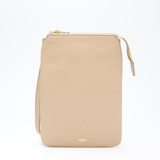 【干場別注】ジップサコッシュ ベージュ