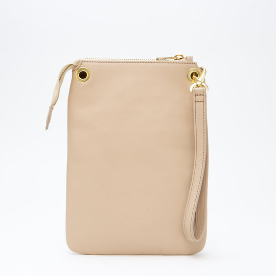 【干場別注】ジップサコッシュ ベージュ