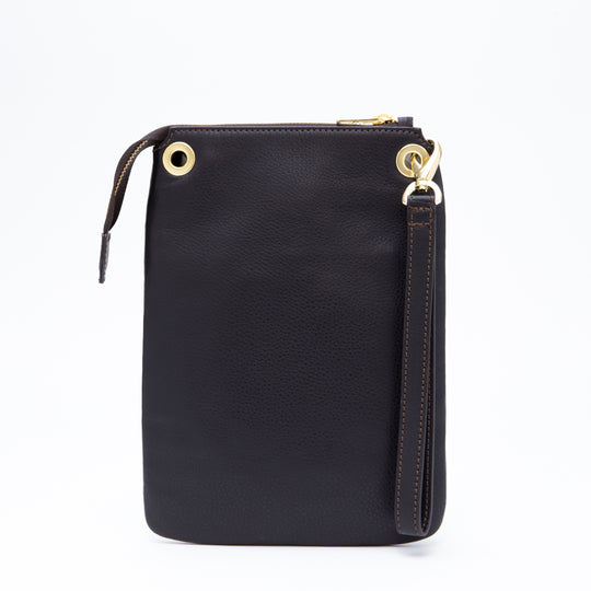 ジップサコッシュ ダークブラウン