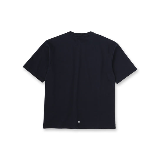 25SS【干場義雅×DRESSTERIOR】ICE CLEAR COTTON レイヤードT ネイビー