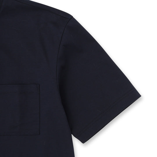 25SS【干場義雅×DRESSTERIOR】ICE CLEAR COTTON レイヤードT ネイビー
