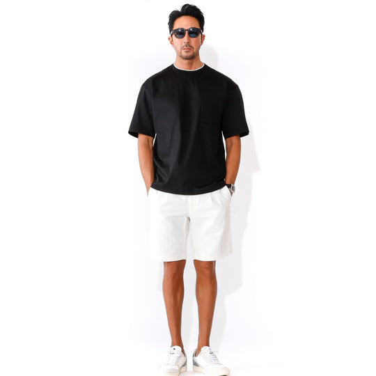 25SS【干場義雅×DRESSTERIOR】ICE CLEAR COTTON レイヤードT ブラック