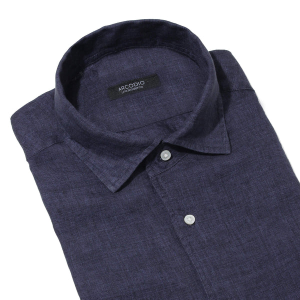 ARCODIO Lino Moderno バイオウォッシュリネン ブラック M 8/9(土)朝7時販売開始 【干場 × ARCODIO共同企画】APERTO Lino