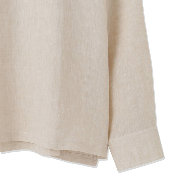 本日までの出品！美品【MMW限定色】　フレンチリネン カプリシャツ フレンチリネン サファリシャツ ネイビー – MINIMAL WARDROBE