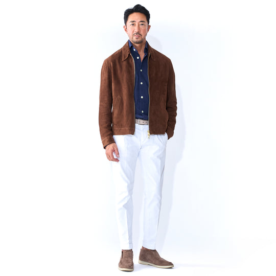 レギュラーカラー ジップブルゾン