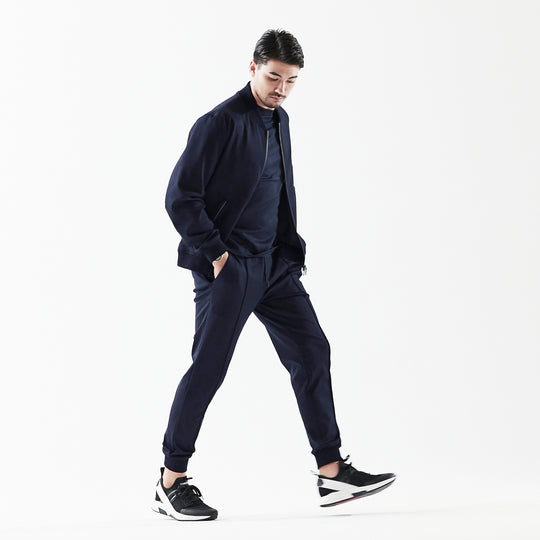 Duplex Wool Jersey トラベルスリムジョガー コスモネイビー