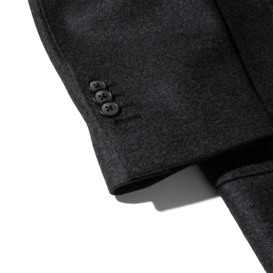 Platinum River 14.5 Merino Jerseyミドルチェスターコート チャコールグレー