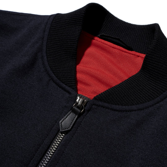 Duplex Wool Jersey トラベルMA-1 コスモネイビー