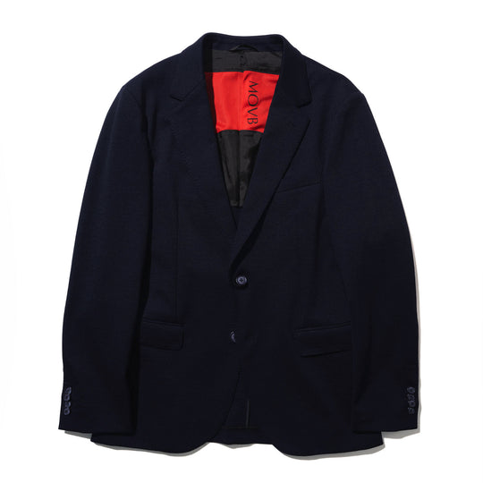 Duplex Wool Jersey シングル2Bノッチド トラベルジャケット コスモネイビー