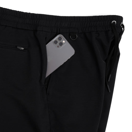 Duplex Cotton Jersey トラベル ショーツ ブラック