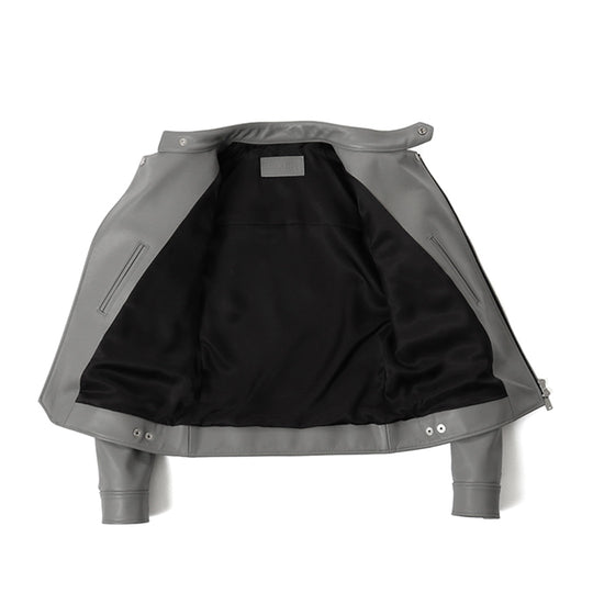 F7 セミダブルライダース カウレザー グレー