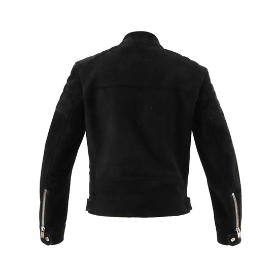 F7 セミダブルライダース カシミヤスエード ブラック