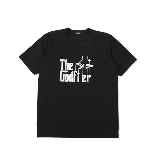 FTS-09 The God fixer プリント Tシャツ BLACK