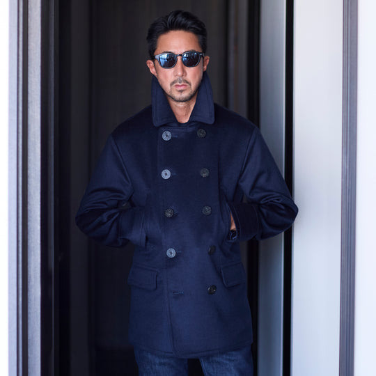 第25弾 13 STAR 10 BUTTON P-COAT NAVY