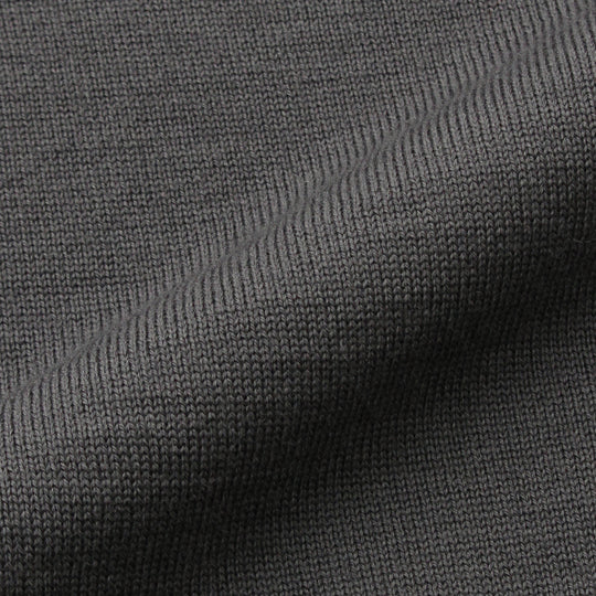 イタリア製メリノウールニット ポロ 干場別注色 グレー