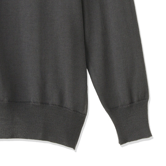 イタリア製メリノウールニット タートルネック 干場別注色 グレー