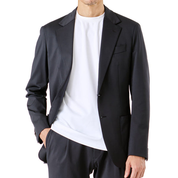 テヒョン君 ☆レオナール　テーラードジャケット　ニット　トリム　3B K-3B EXECUTIVE】009_N（ニット） 24HR-WEARABLE JAPAN MADE