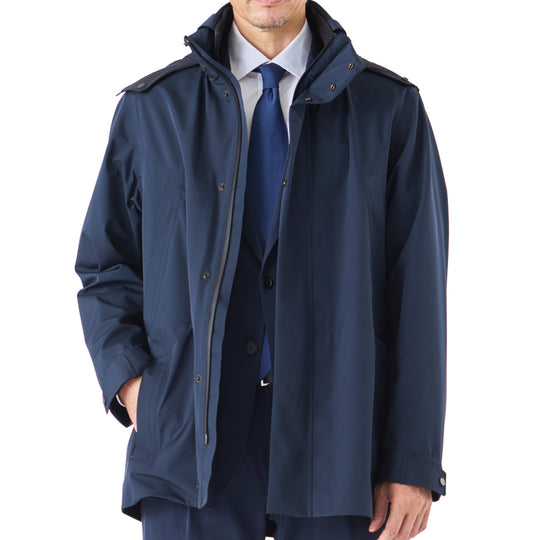 【K-3B EXECUTIVE】アーバンレインシェル スタンドフィールドコート 763_M3L ネイビー