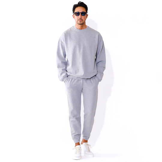 2025SS 【MMW限定】LW加工裏毛クルー ヘザーグレー