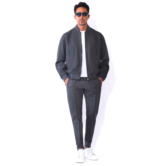 25AW新作【干場義雅×菅原靴店 コラボ別注モデル】 giabsarchivio ジャブスアルキヴィオ BARDI-A5457 ボンバージャケット グレー