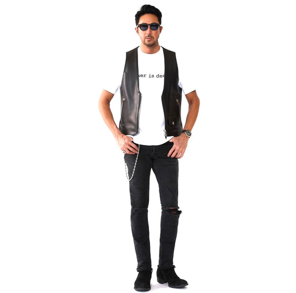 F6 レザーベスト ブラック – MINIMAL WARDROBE