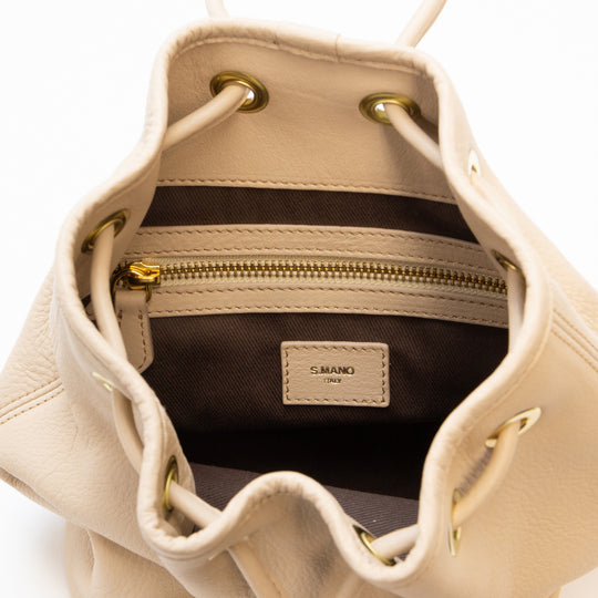 ドローストリングバッグ スモール ベージュ