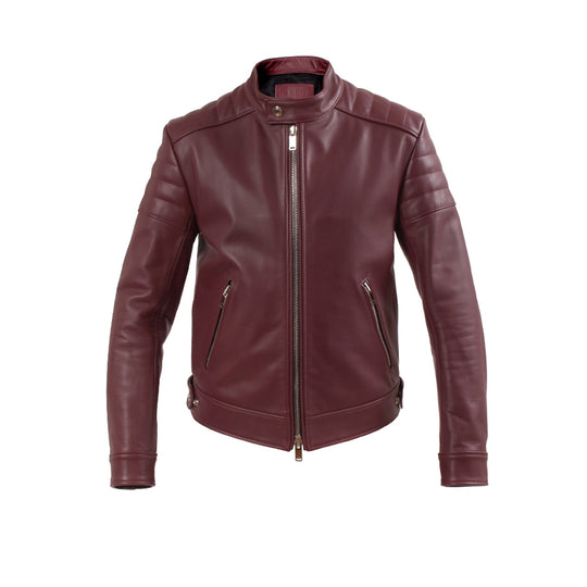 F2 シングルライダース カウレザー バーガンディ