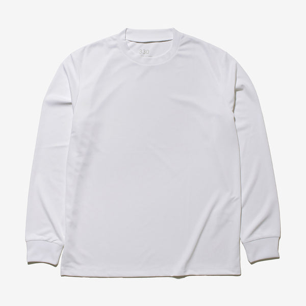 和紙糸ロングスリーブジャケットTシャツ スノーホワイト 330_K
