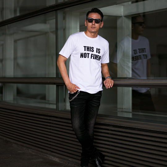 FTS-06 「THIS IS NOT FIXER」WHITE プリントTシャツ