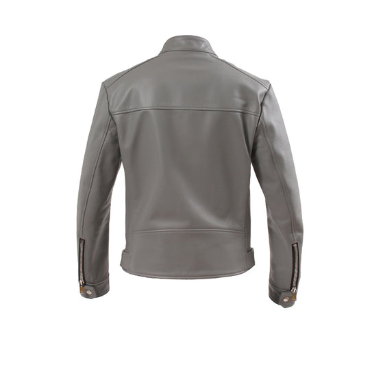 F1 ダブルライダースカウレザー グレー